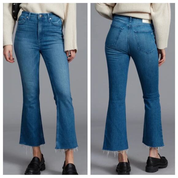 Rag & Bone | Women's Casey High-Rise Ankle Flare Jeans Blue Cindy Wash Denim 26 - Picture 1 of 11